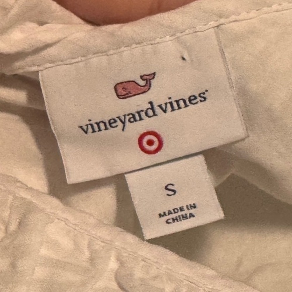 Vineyard Vines for Target Dress Womens Small White Excellent Seersucker Ruffle - Picture 7 of 7